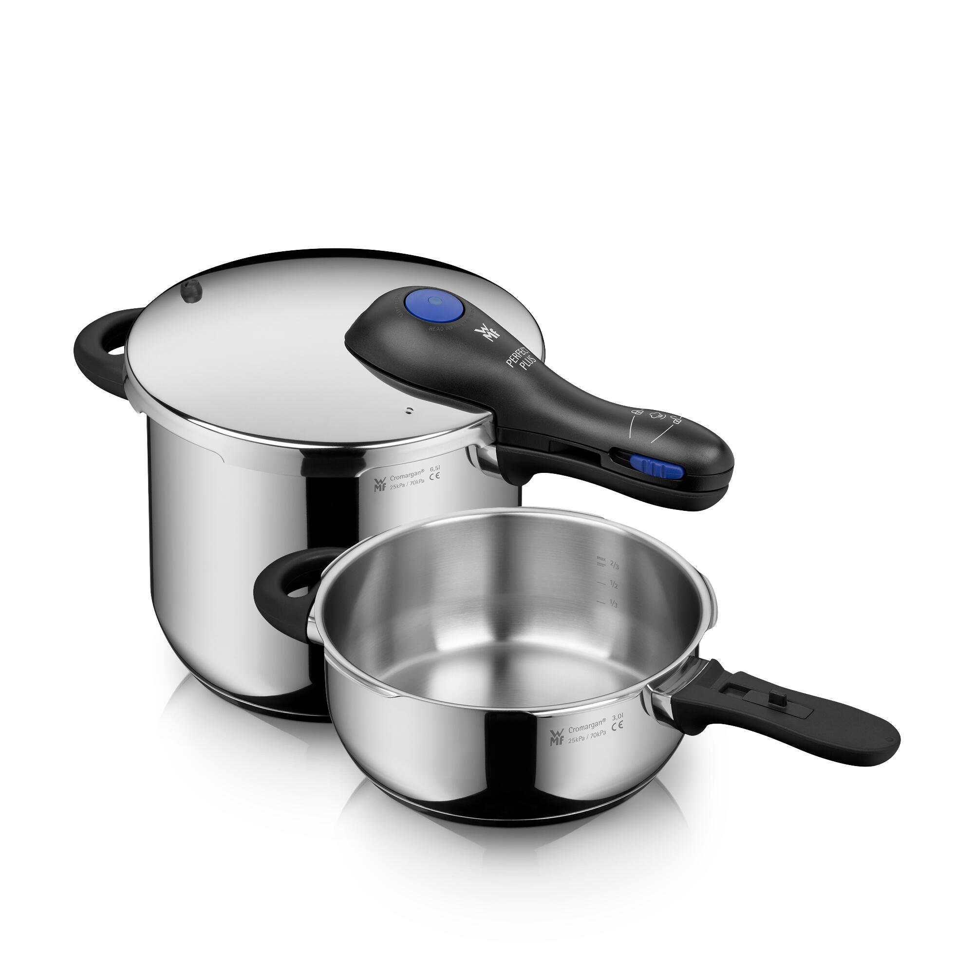 Perfect Plus One Pot pentola a pressione, Set 6.5 L e 3 L